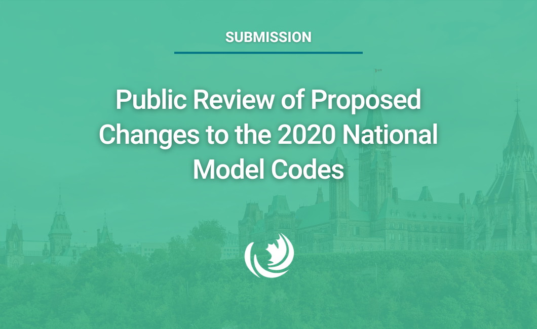 Public Review of Proposed Changes to the 2020 National Model Codes