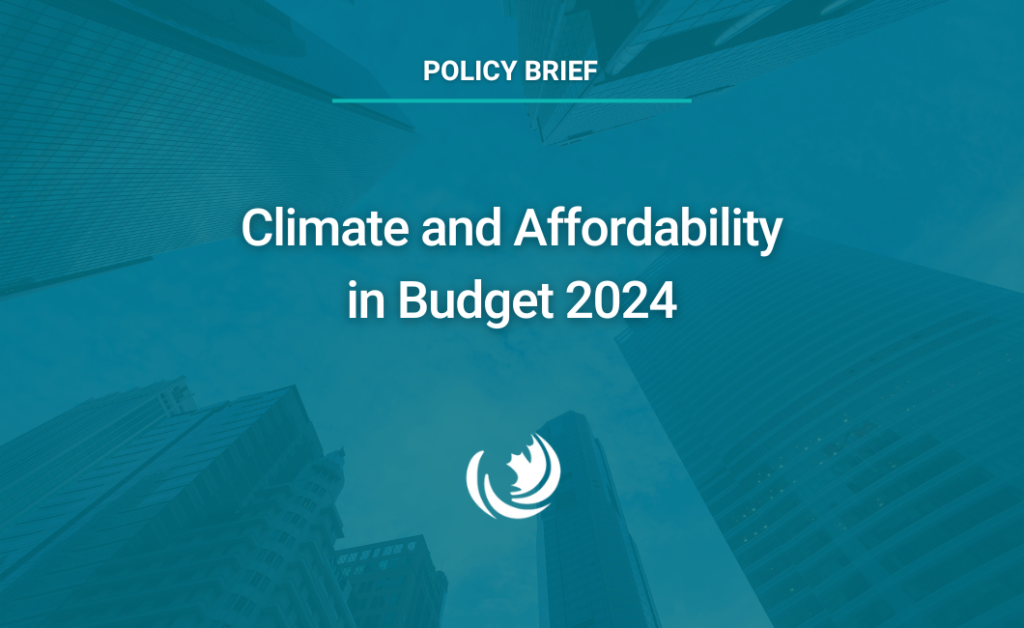 Climate and Affordability in Budget 2024